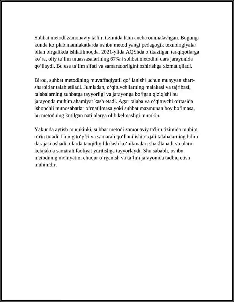 TEXNOLOGIYA DARSLARIDA SUHBAT METODI 4