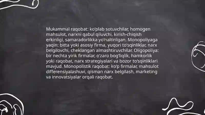 Raqobatning nazariyasi va ta'rifi 4