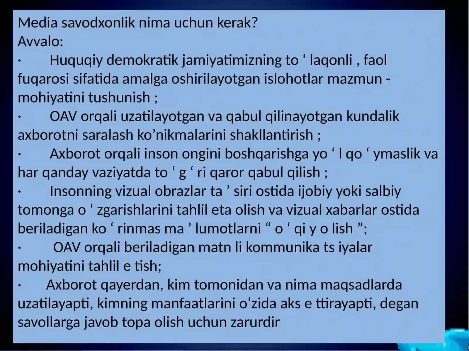 Media maydon tuzilishi va ta’siri 4