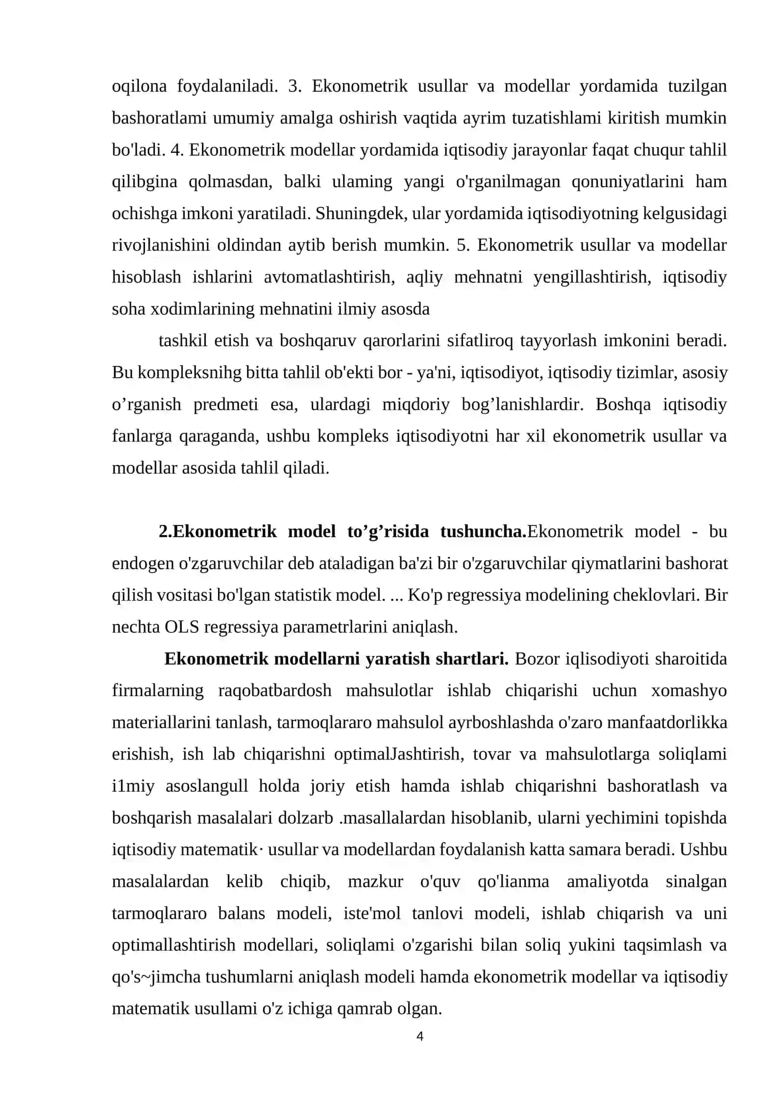 Ekonometrikaga kirish 4