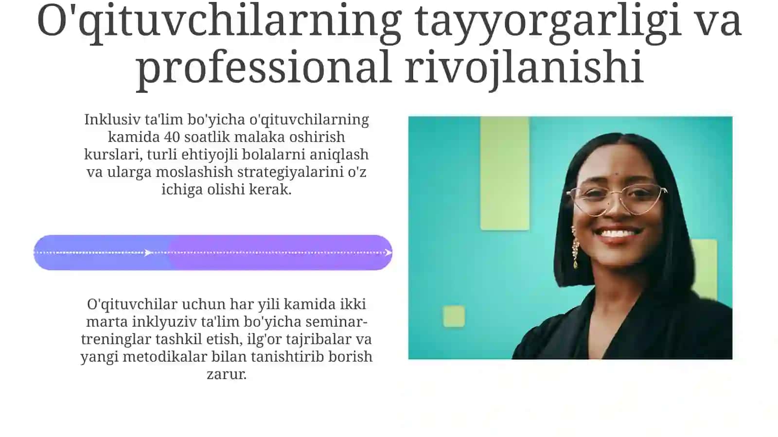 Inklyuziv ta'limning tashkiliy shartlari 4