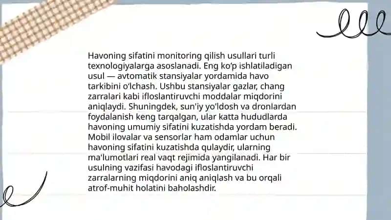 Atmosfera havosini muhofaza qilish 4