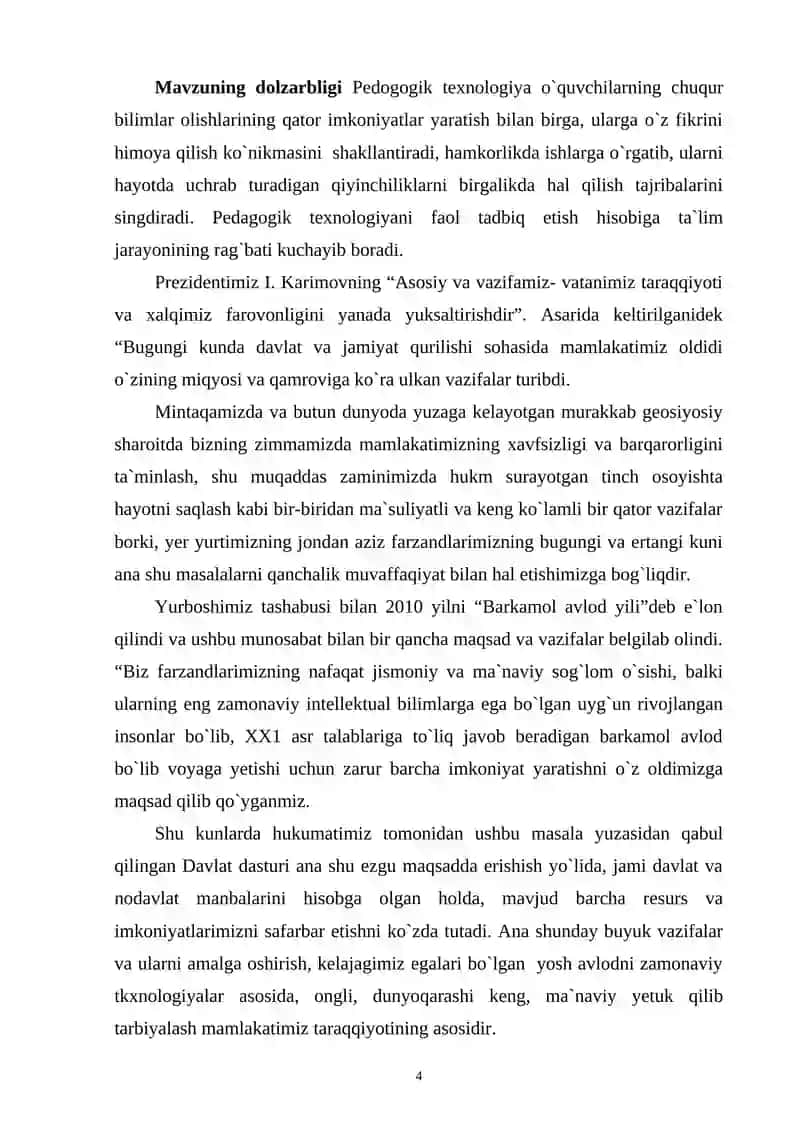 Kadrlar tayyorlash milliy dasturi 4