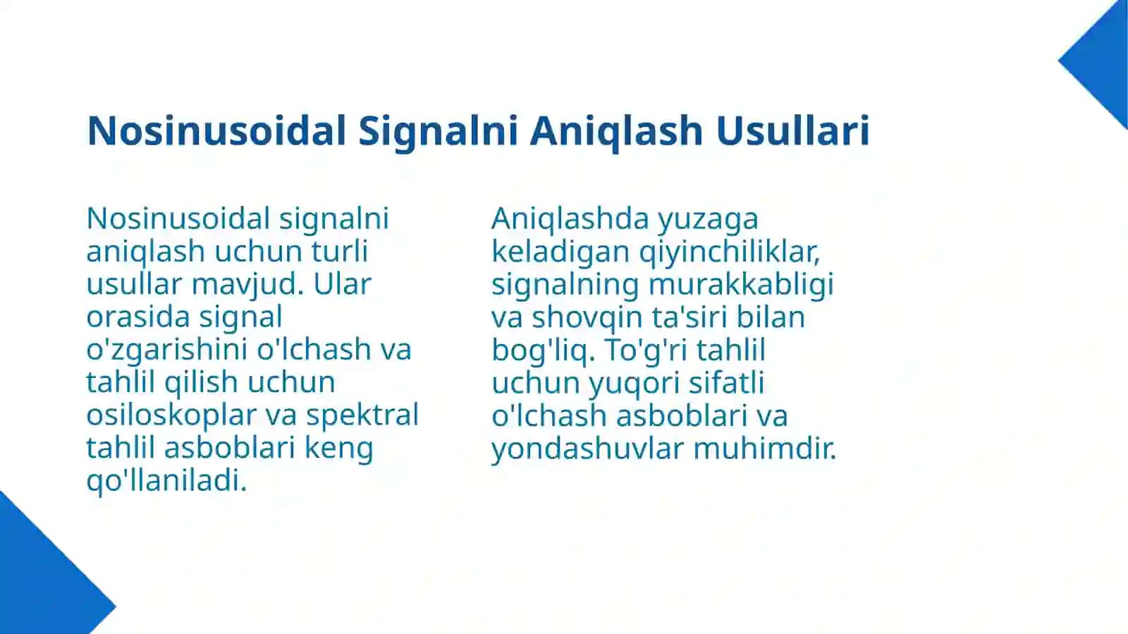 Nosinusoidal signallar 4