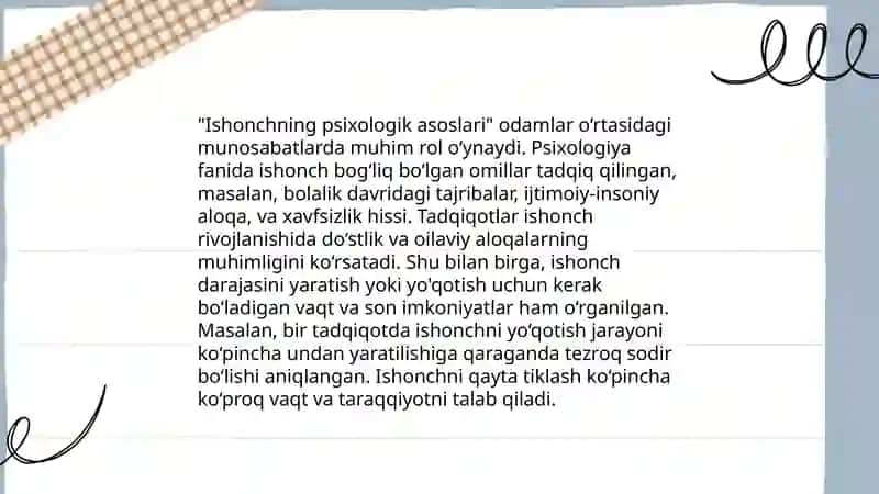 Dalillash va ishonch- eʼtiqodning shakllanish jarayoni 4