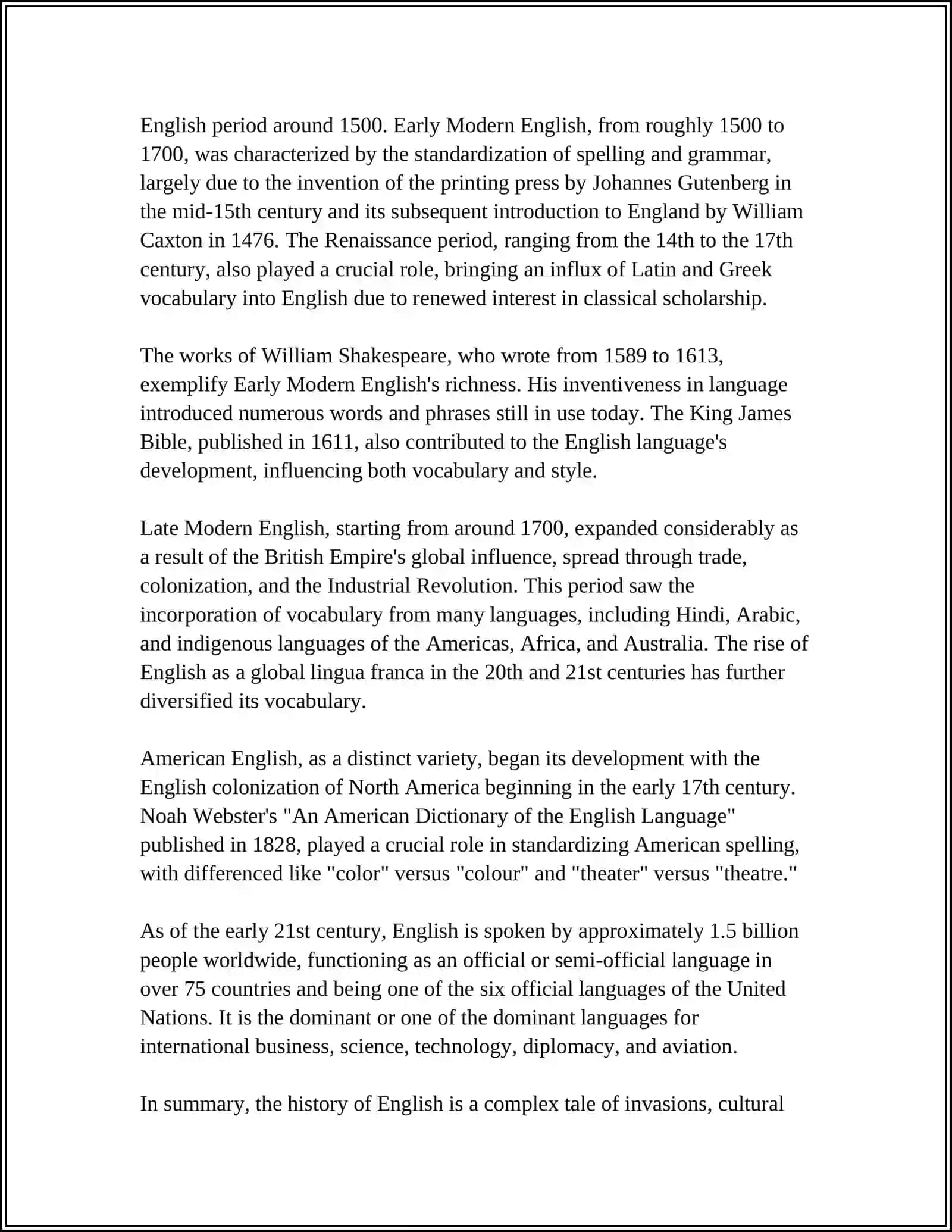 HISTORY OF ENGLISH 4