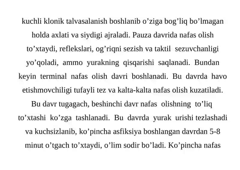ASFIKSIYANING TURII VARIANTLARIDA O'LIM VUJUDGA KELISH MEXANIZIMI 4