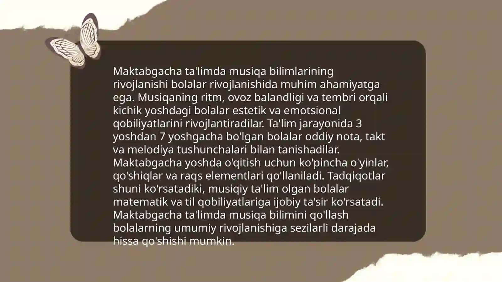 "Ilk qadam" Davlat dasturida MTT da musiqa tarbiyasi 4