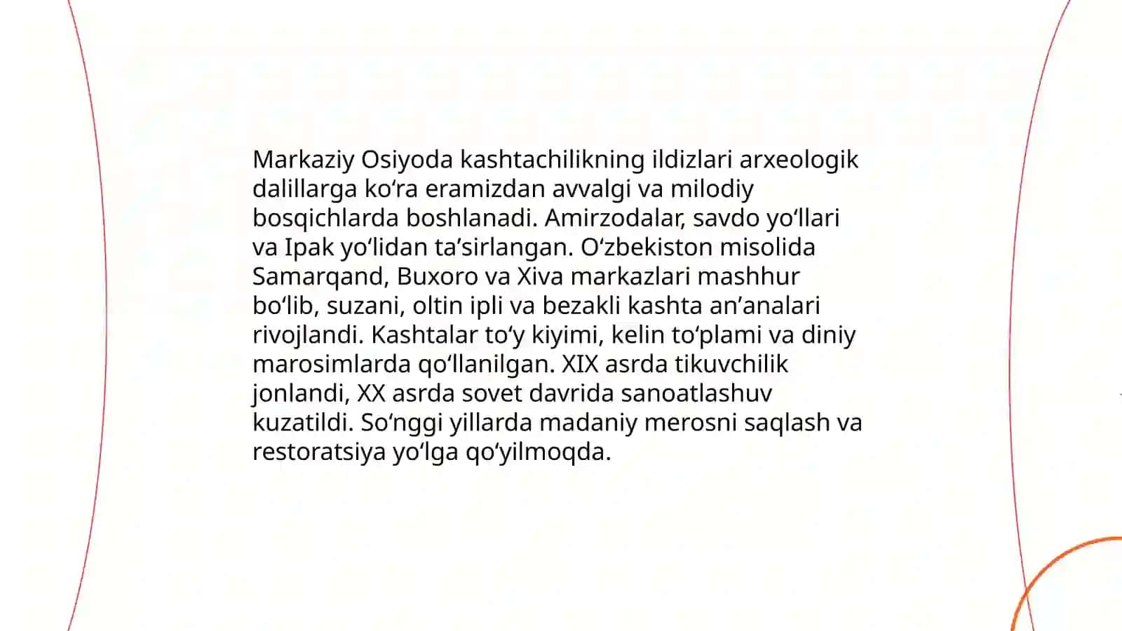Kashtachilik tarixi haqida maʼlumotlar 4