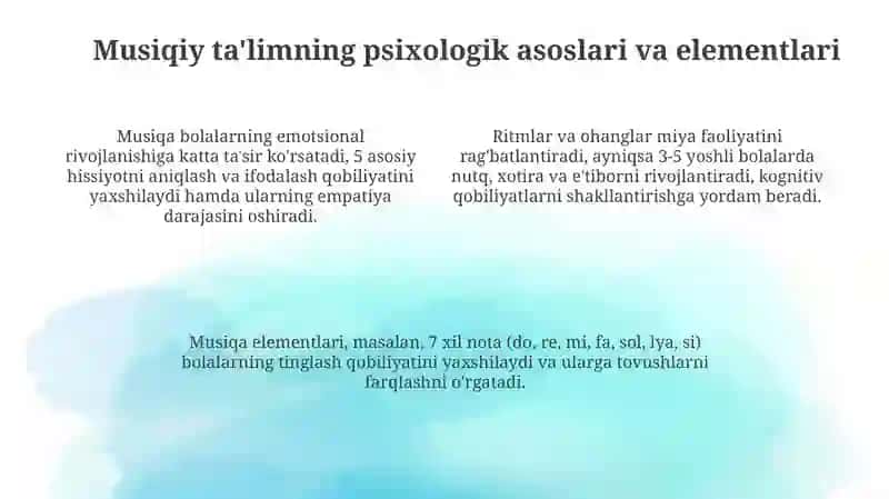 Musiqa Ta'limi Maktabgacha Yoshdagi Bolalarga 4