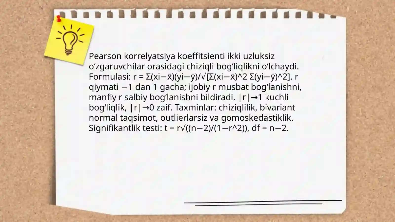 Korrelyatsion va regression tahlil usullari 4