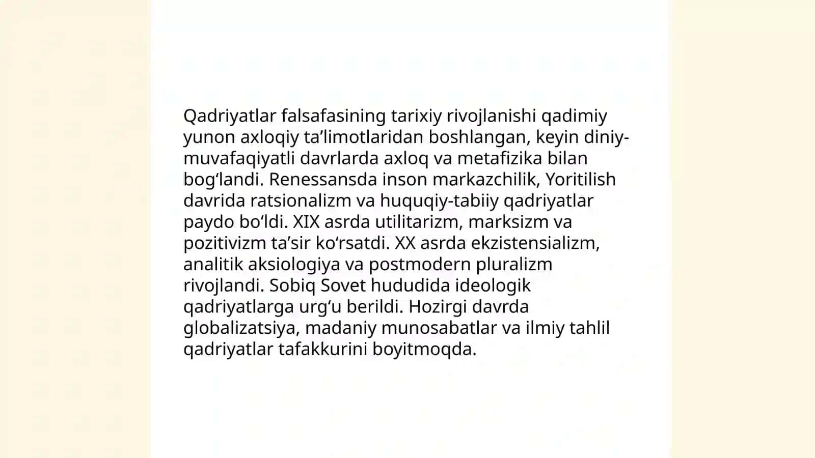 Qadriyatlar falsafasi 4