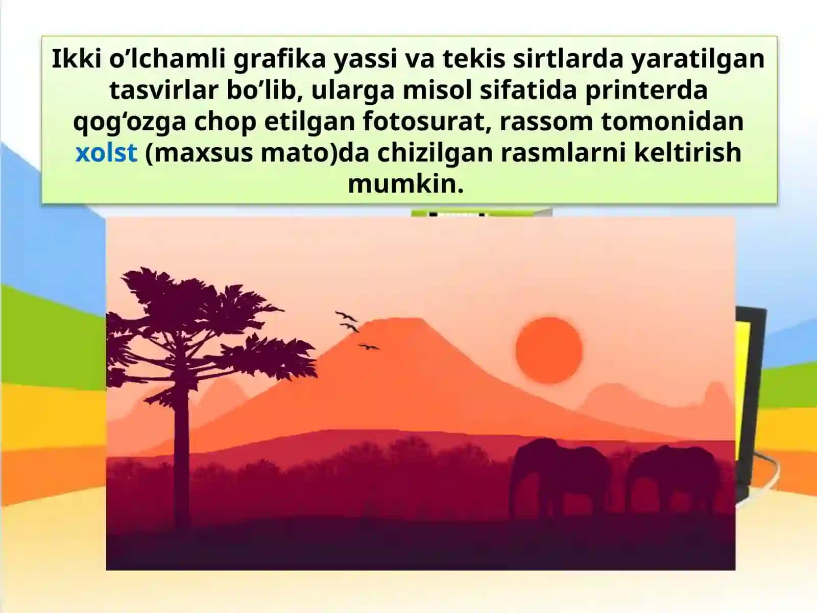 Ikki va uch o‘lchamli kompyuter grafikasi turlari 4