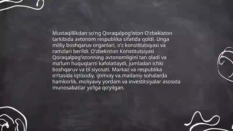 Mustaqillik yillarida Qoraqalpogʻiston Respublikasi 4