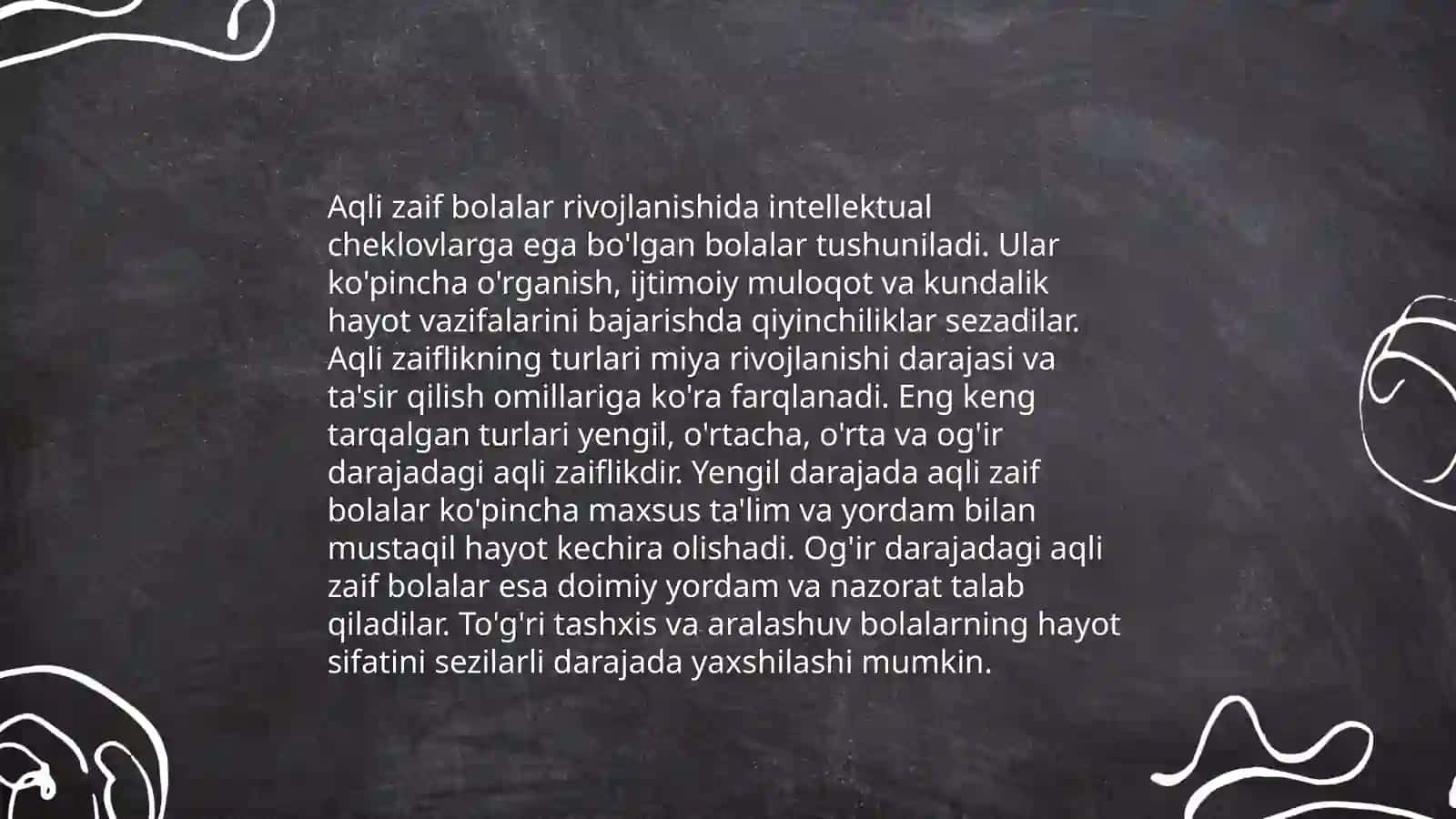 Aqli zaif bolalar 4