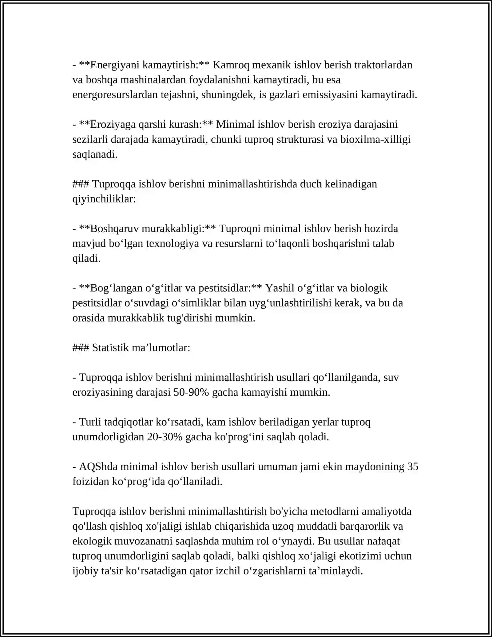 TUPROQQA ISHLOV BERISHNI MINIMALLASHTIRISH 4