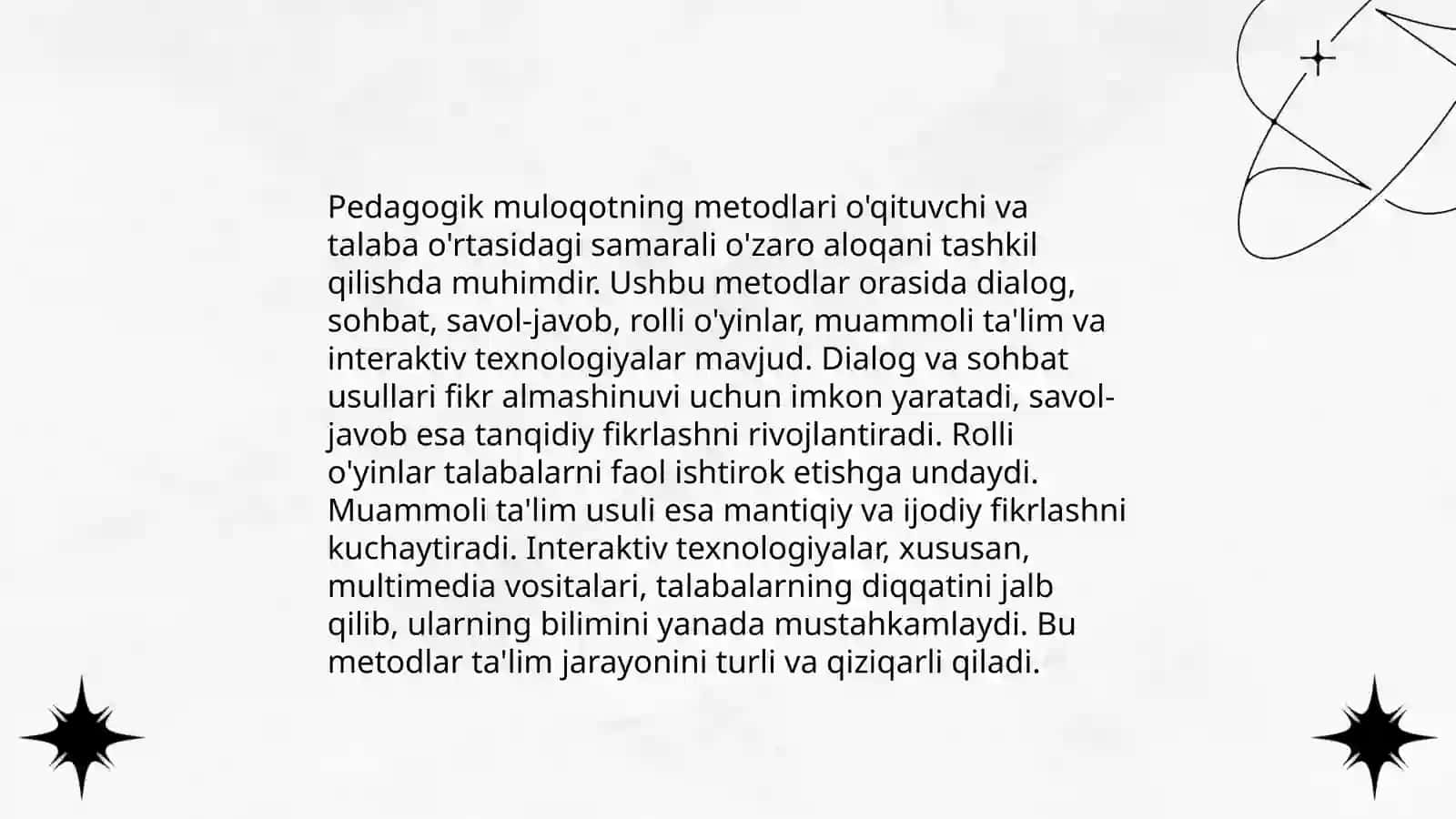 Pedagogik faoliyatda muloqot 4