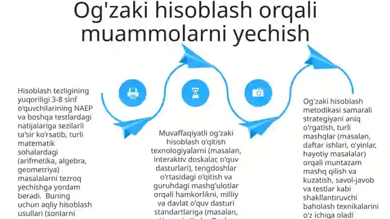 Og'zaki hisob usullarini o'rgatish 4
