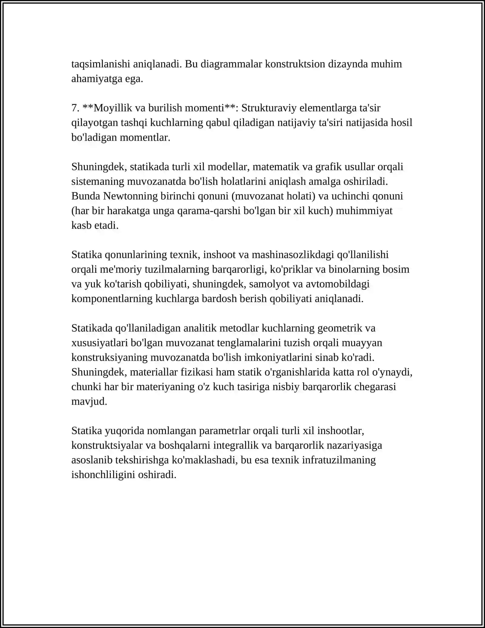 STATIKA ELEMENTLARI 4
