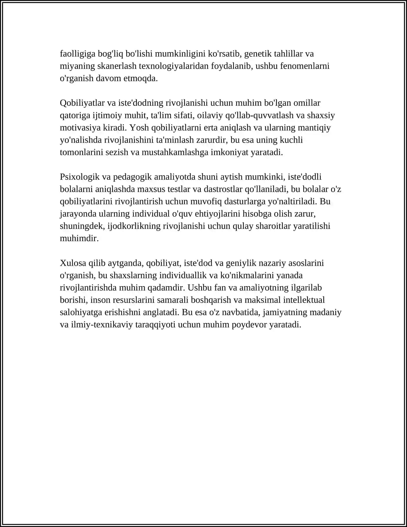 QOBILIYAT ISTEDOD GENIYLIK 4