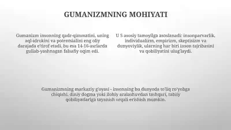 Uygʻonish davri falsafasining xususiyatlari 4