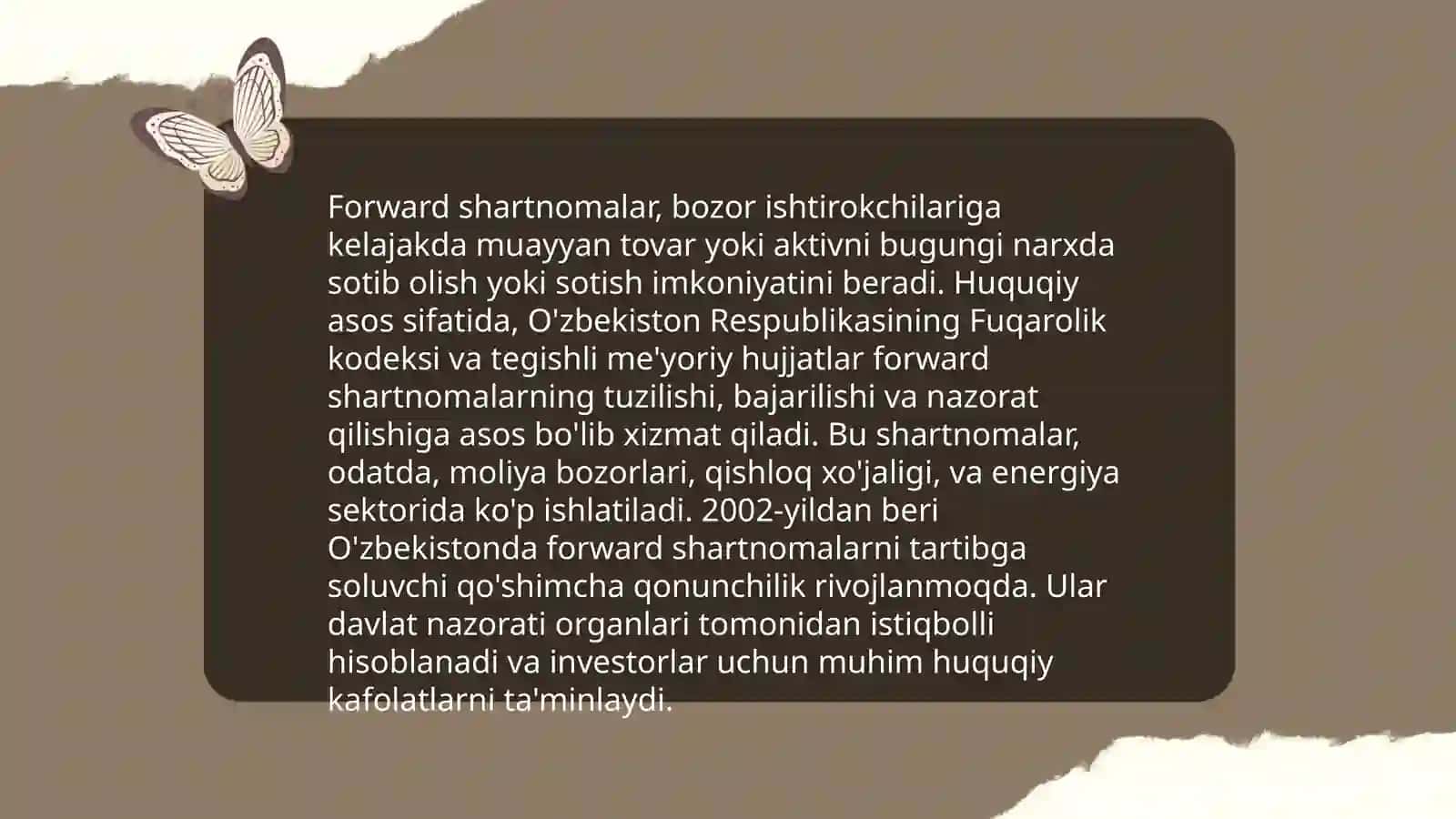 Forward shartnomalar 4