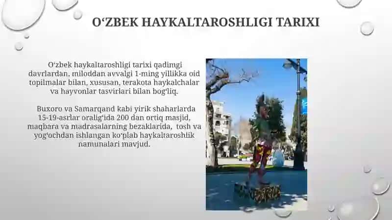 Zamonaviy Oʻzbek Haykaltaroshligi 4