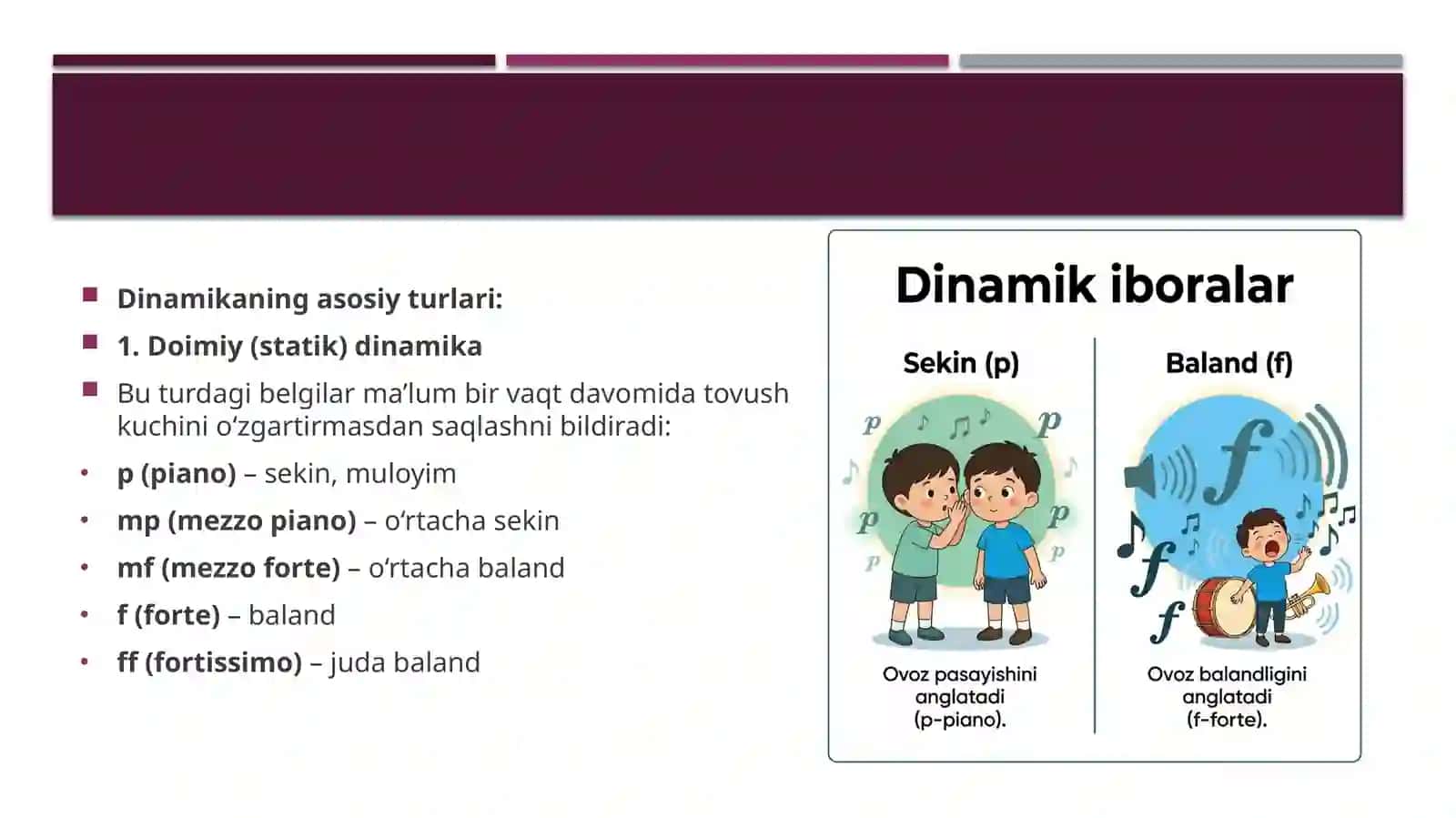 Musiqada dinamik iboralar 4