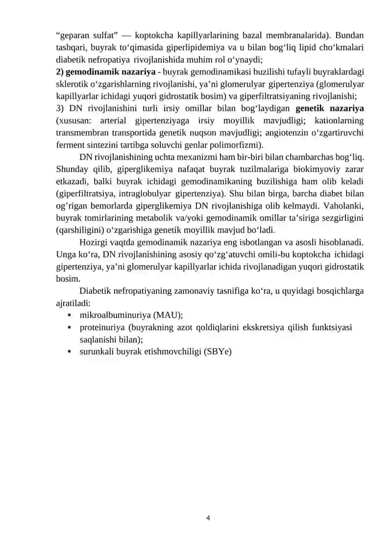 Diabetik Nefropatiya 4