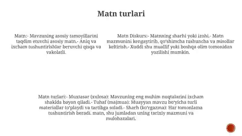 Matn. Diskurs 4