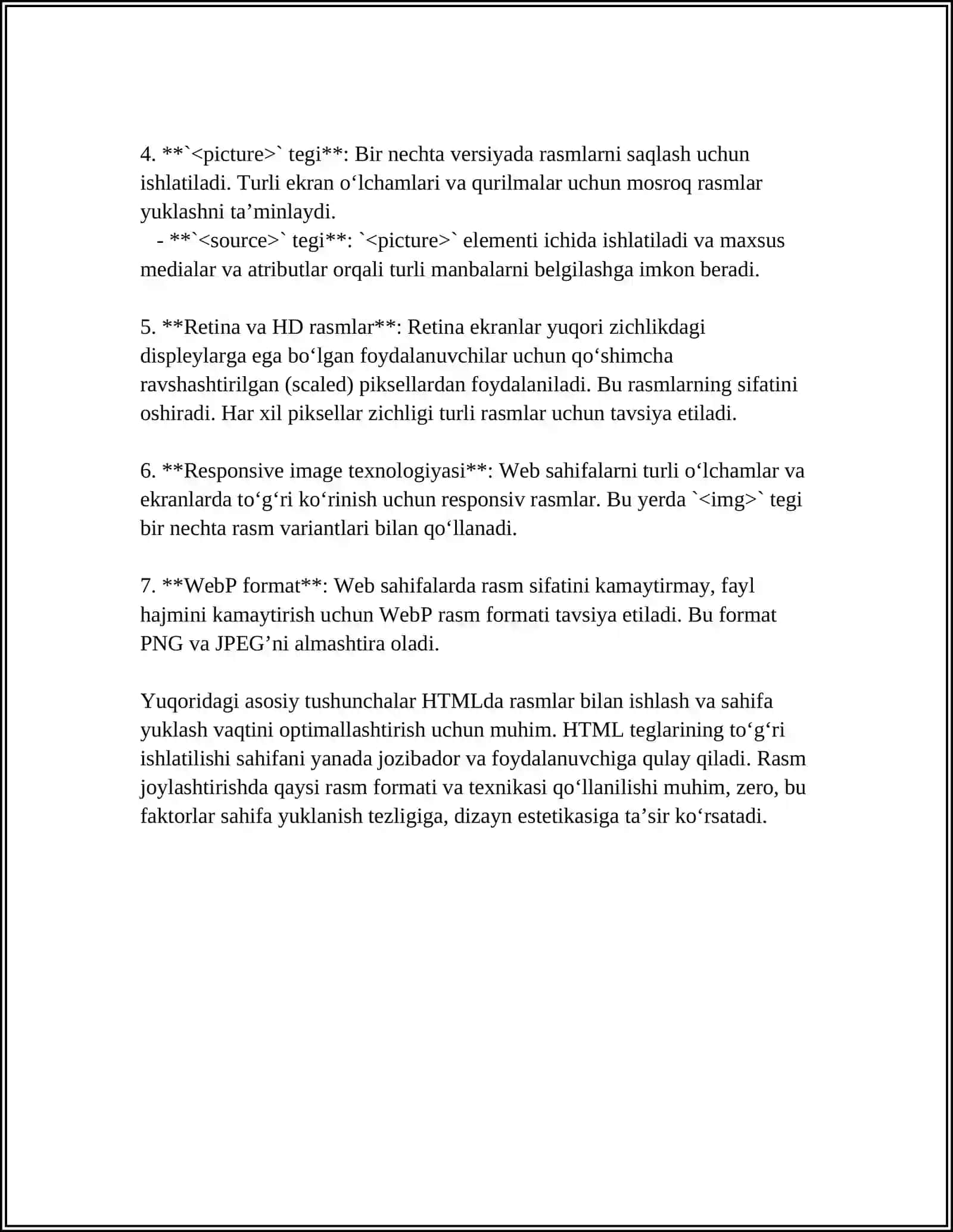 HTML TILIDA RASMLAR HOSIL QILISH TEGLARI 4