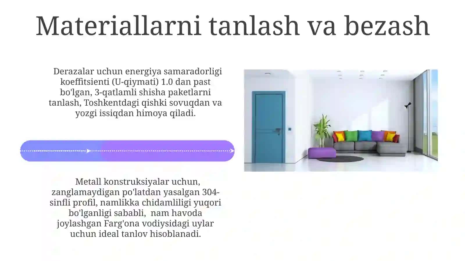 Interyerva Jihozlarni Loyihalashda Devordagi Eshik va Derazalarning O'rni 4
