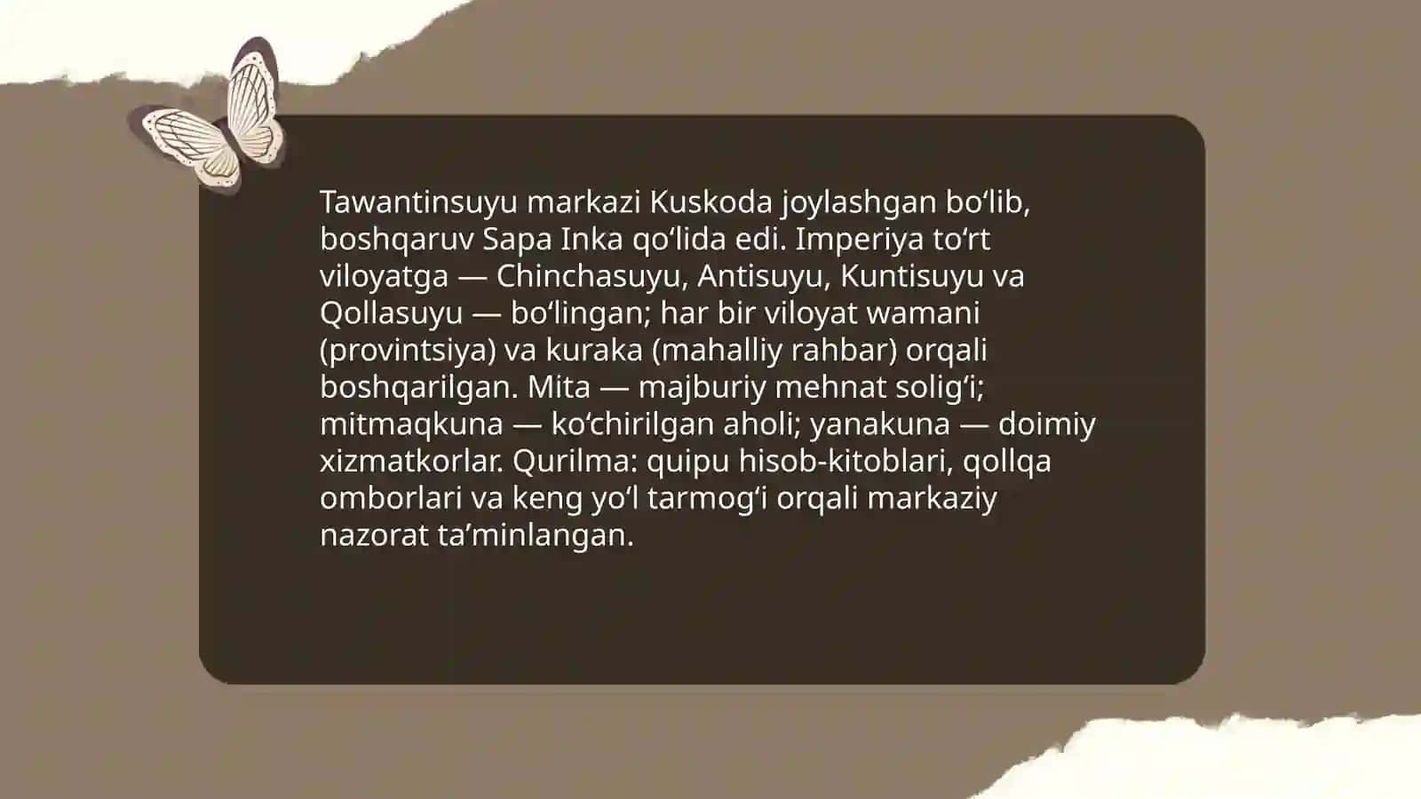 Hind sivilizatsiyasi: Inklar 4