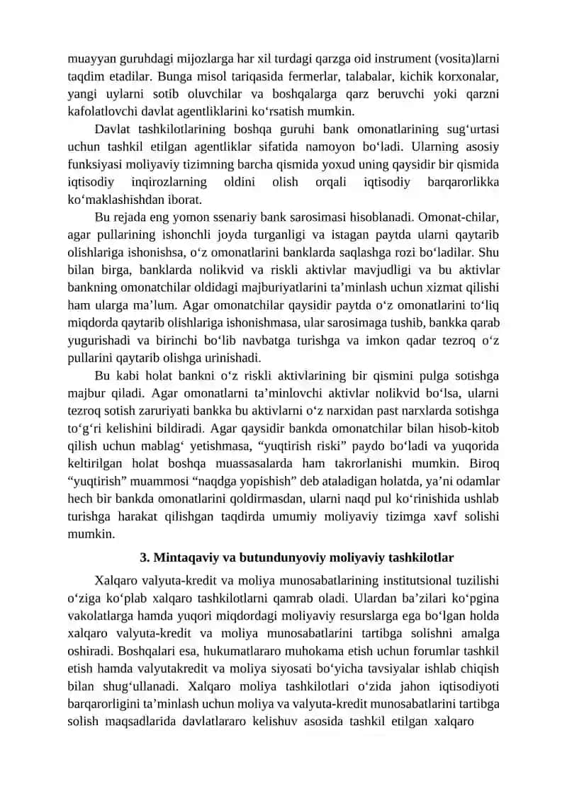 Zamonaviy(Amaliy) moliyaviy tashkilotlar 4