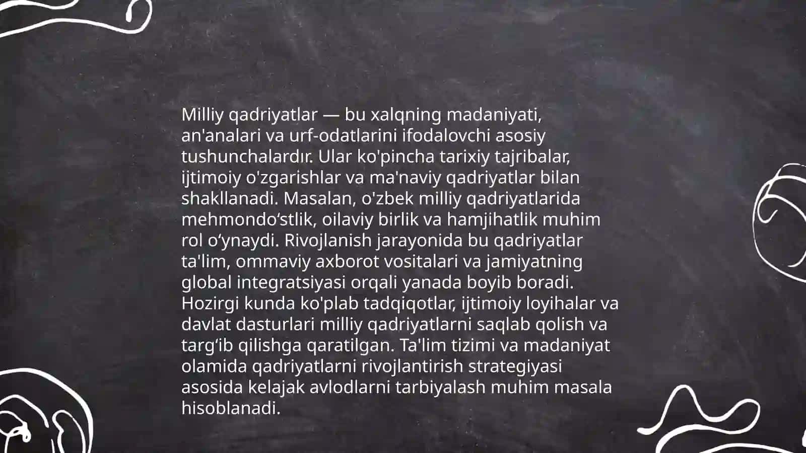 Yangi O‘zbekiston: Ma’naviy yangilanishning asosiy yo‘nalishlari 4