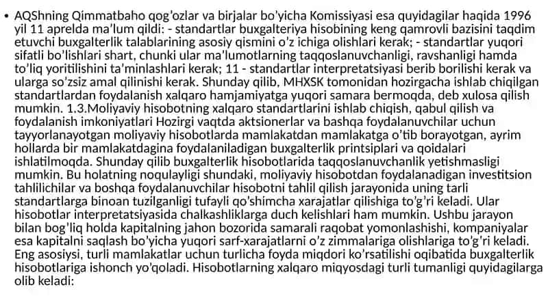 Moliyaviy Hisobotlar Xalqaro Standartlari 4