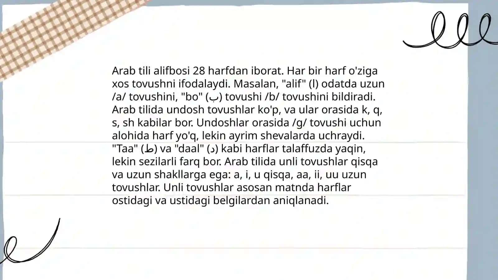 Arab tili grammatikasini õrgatish 4