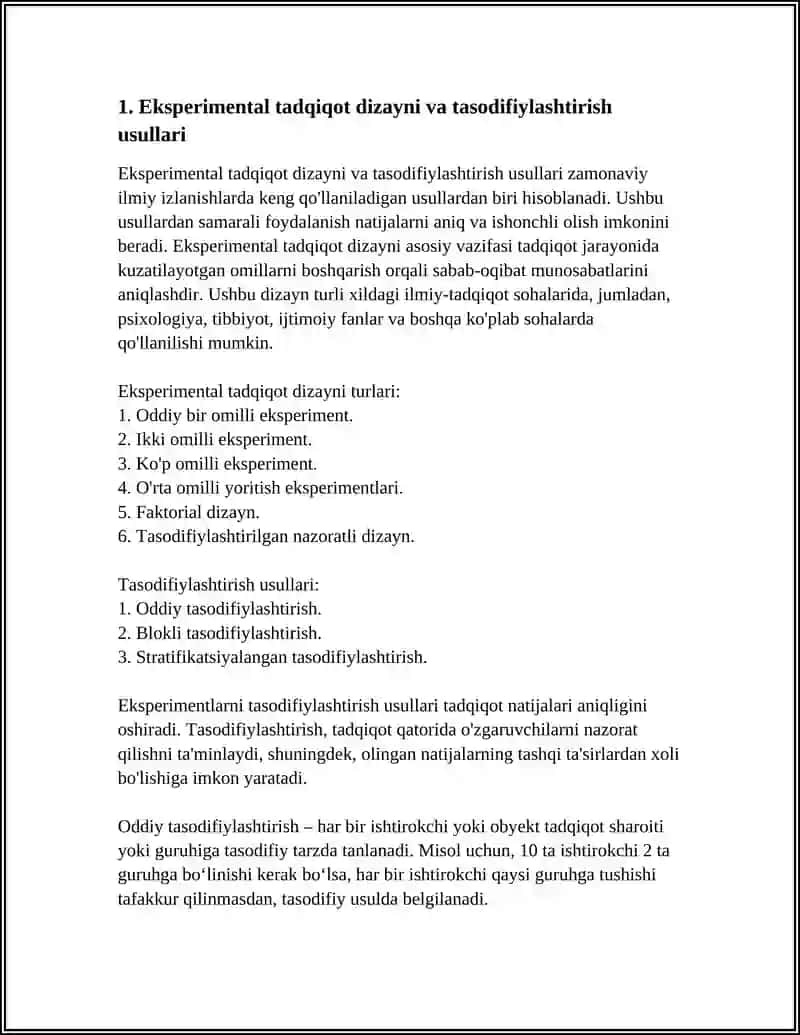 HOZIRGI ZAMON PISIXOLOGIYASINING TADQIQOT METODIKASI 4