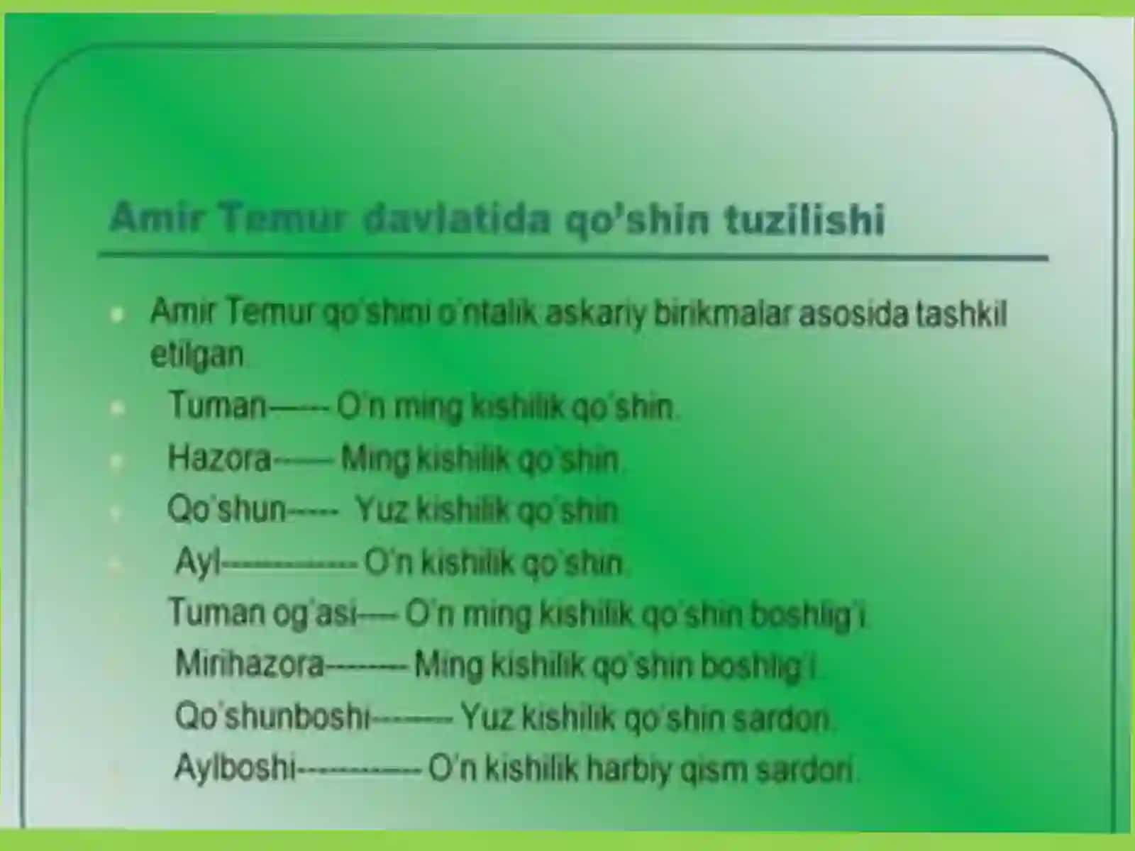 Amir Temur va temuriylar davrida harbiy ishlar 4