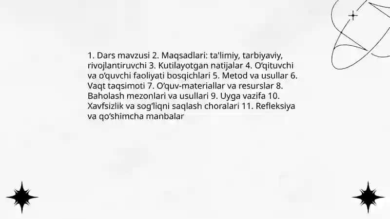 Dars talimini tashkil etishning asosiy shakli 4