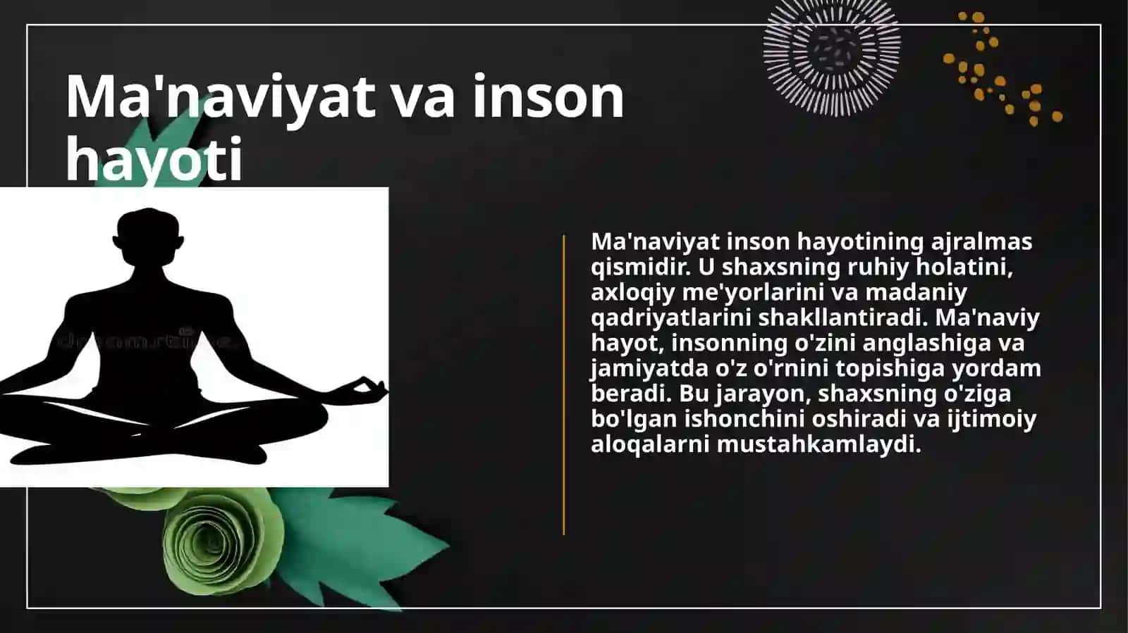 Ma'naviy hayot tushunchasining mazmun va mohiyati 4