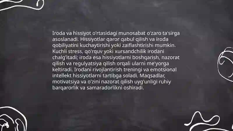 Iroda va hissiyot 4