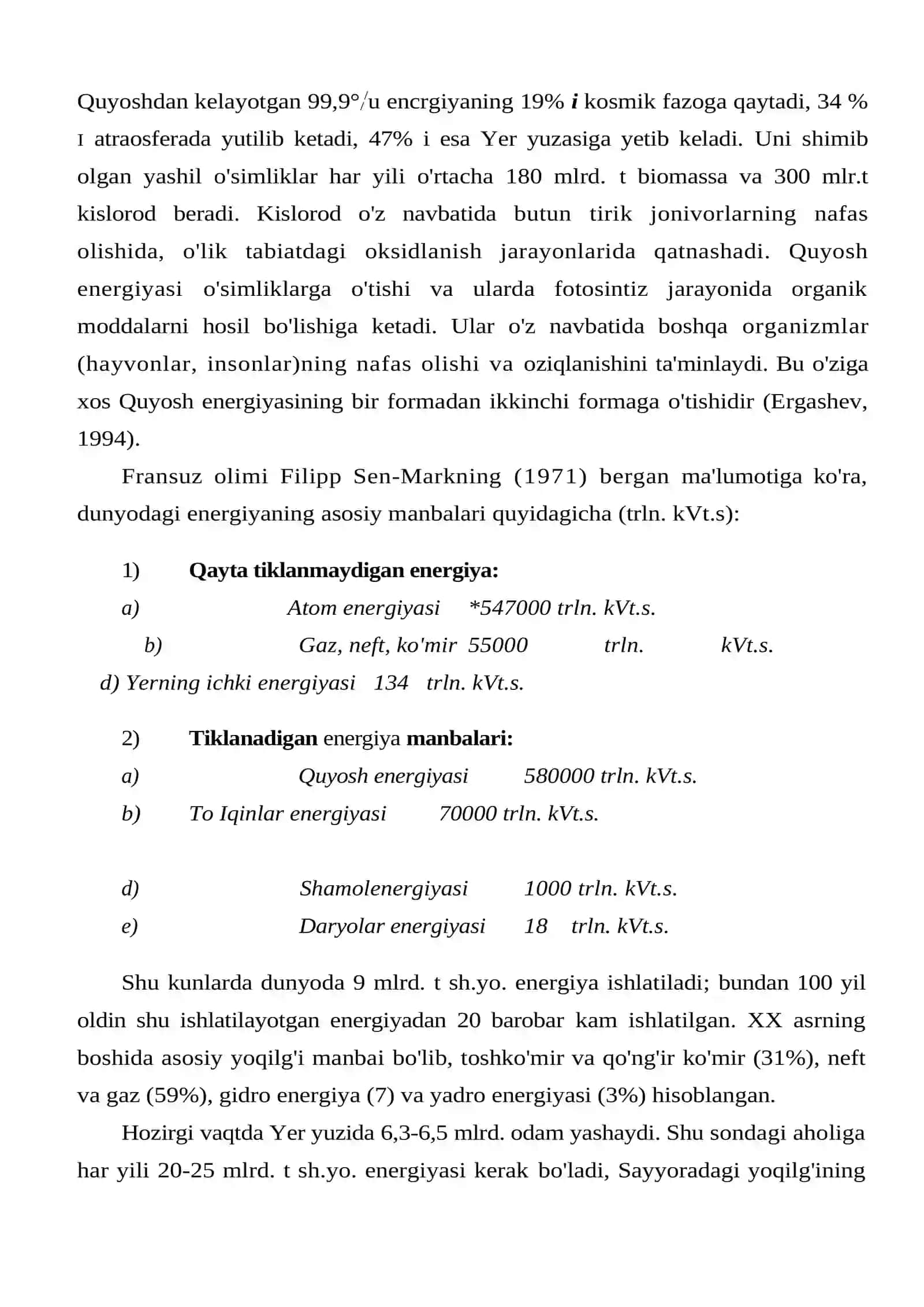 Yerning mineral xom ashyo va energiya zaxiralari 4