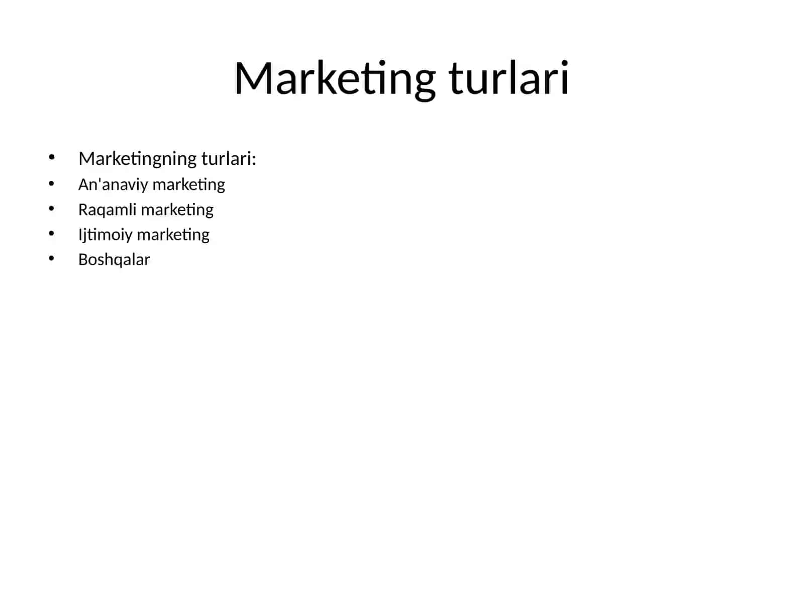 Marketing va Market Orientation 4
