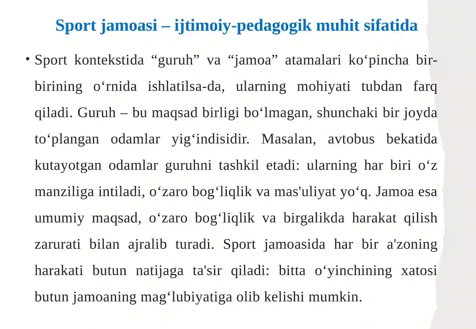 Sport jamoasi 4