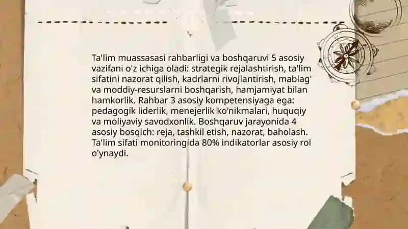 Taʼlim muassasi menejmenti 4