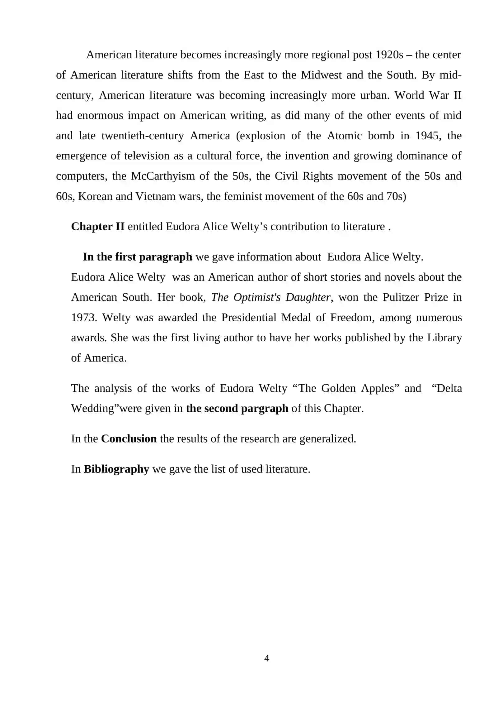 Women Writers in American Literature 4