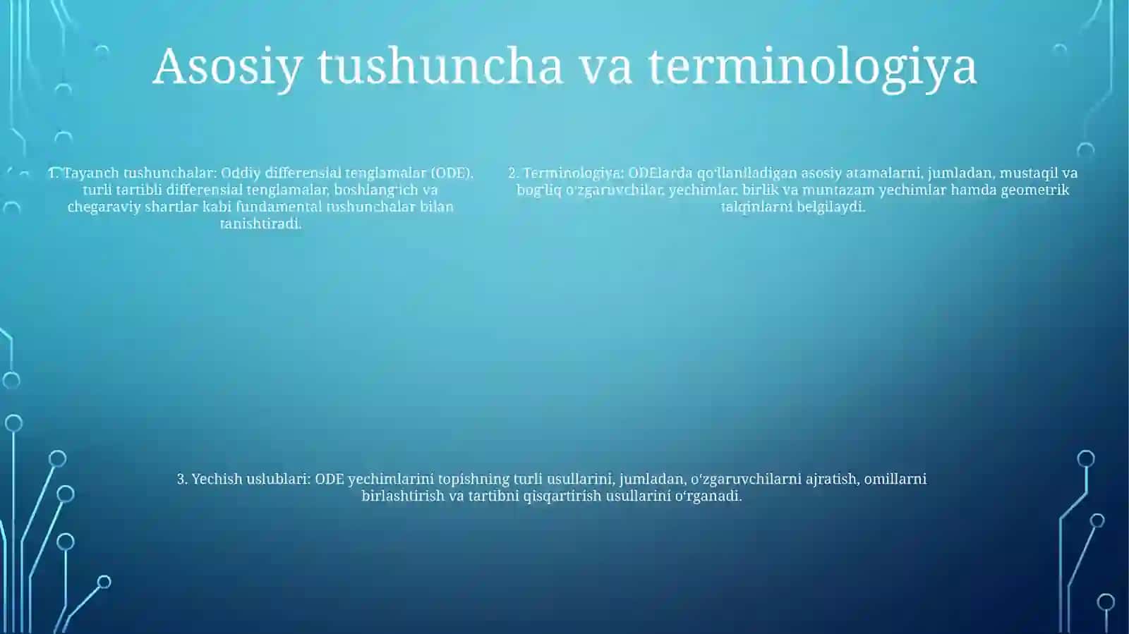 Bir Jinsliga Keltriladigan Differensial Tenglamalar Va Ularni Yechish 4