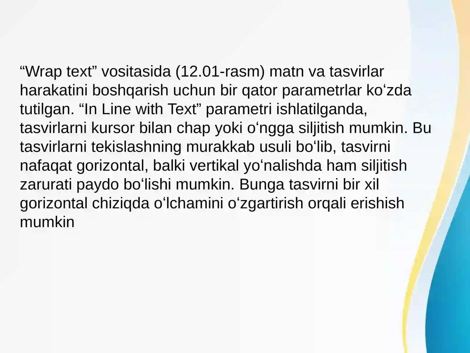Tasvirlarni joylashtirish va tahrirlash 4