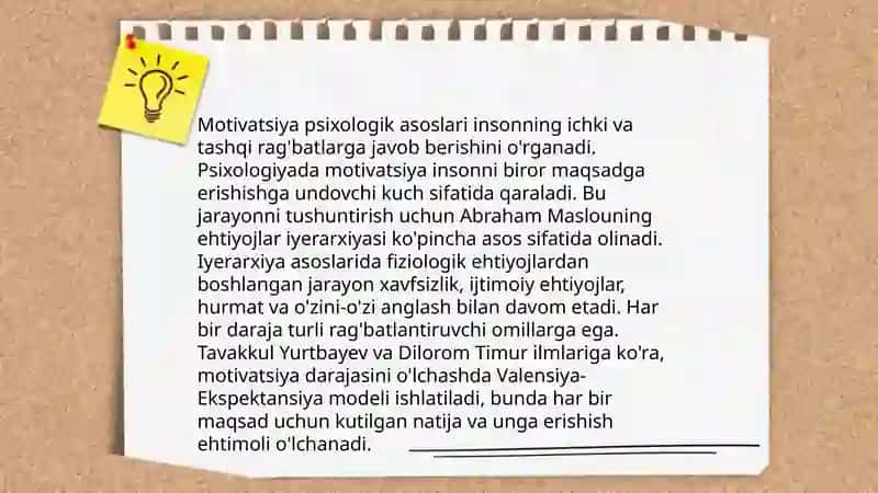 Motivatsiyani aks ettirish funksiyasi 4